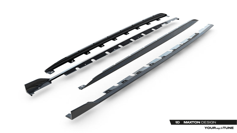 Maxton Design Set of Prepreg Carbon Fiber Side Skirts Audi RS3 Sedan 8Y Facelift