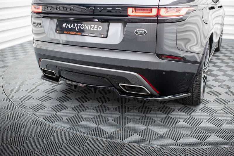 Maxton Design Diffusor Satz Land Rover Range Rover Velar R-Dynamic Mk1 (Das Kit ist mit der Anhängerkupplung kompatibel)