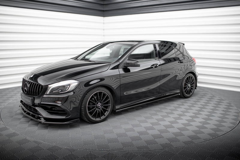 Maxton Design Diffusor Satz  Mercedes-Benz A AMG-Line W176 Facelift