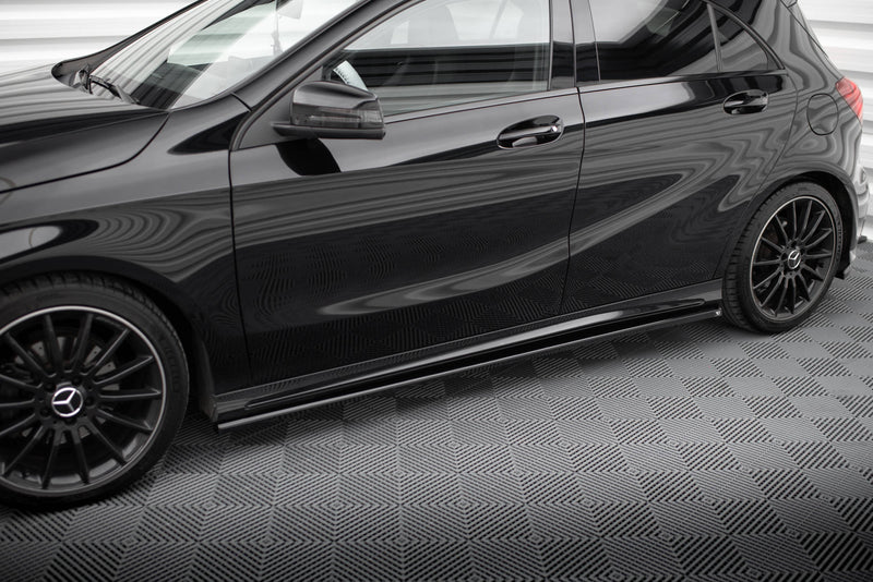 Maxton Design Diffusor Satz  Mercedes-Benz A AMG-Line W176 Facelift