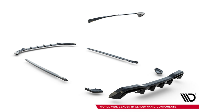 Maxton Design Diffuser Set V.5 Volkswagen Golf R Mk8 Facelift