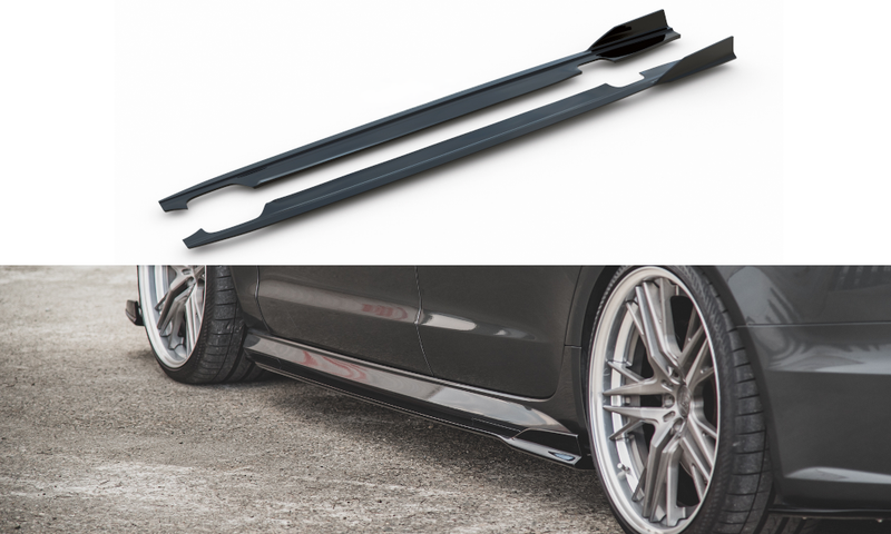 Maxton Design Side Skirt Diffuser Audi A6 / A6 C7 S-line / S6 C7 Facelift