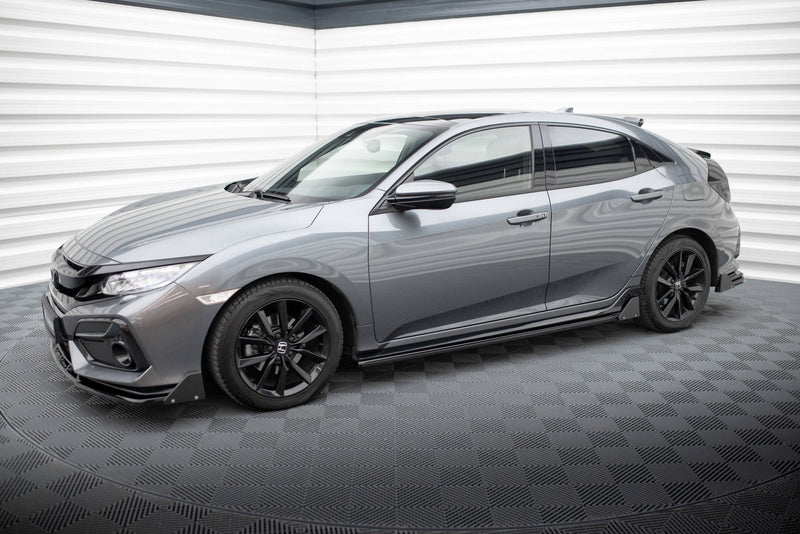 Maxton Design Side Skirts Diffuser + Flaps Honda Civic Sport Mk 10