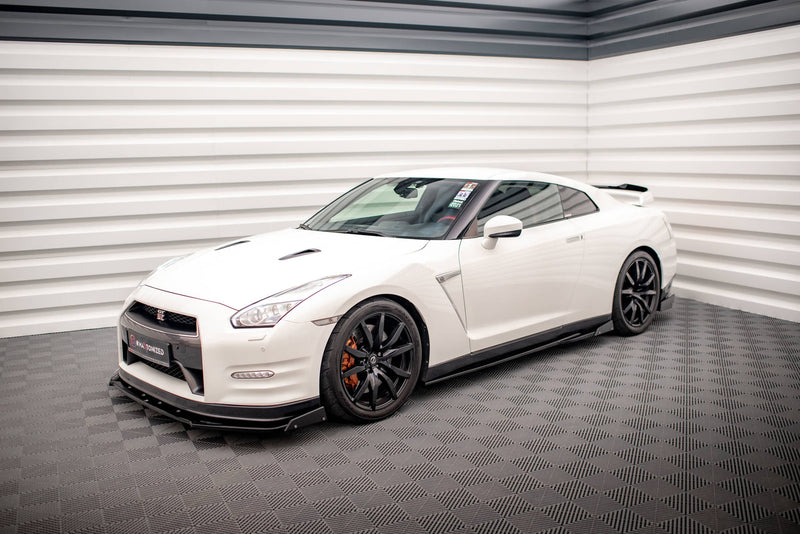 Maxton Design Seitenschweller Diffusor + Flaps Nissan GTR R35 Facelift