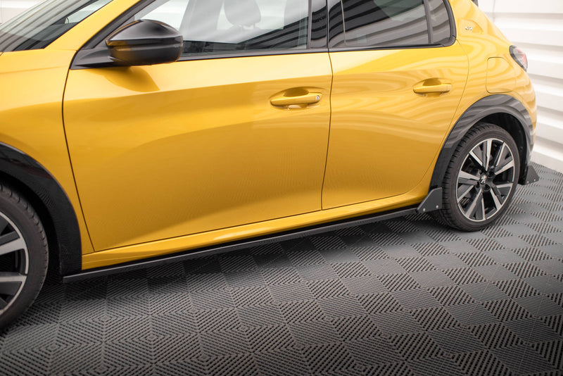 Maxton Design Seitenschweller Diffusor + Flaps Peugeot 208 GT Mk2