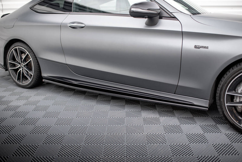Maxton Design Seitenschweller Diffusor Mercedes-AMG C43 Coupe / Cabrio C205 Facelift / A205 Facelift