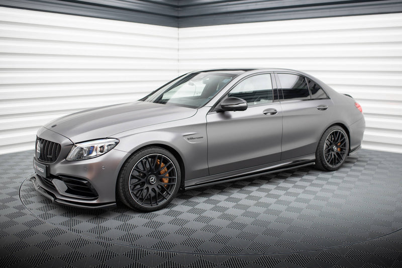 Maxton Design Seitenschweller Diffusor Mercedes-AMG C63 Sedan / Estate W205 Facelift