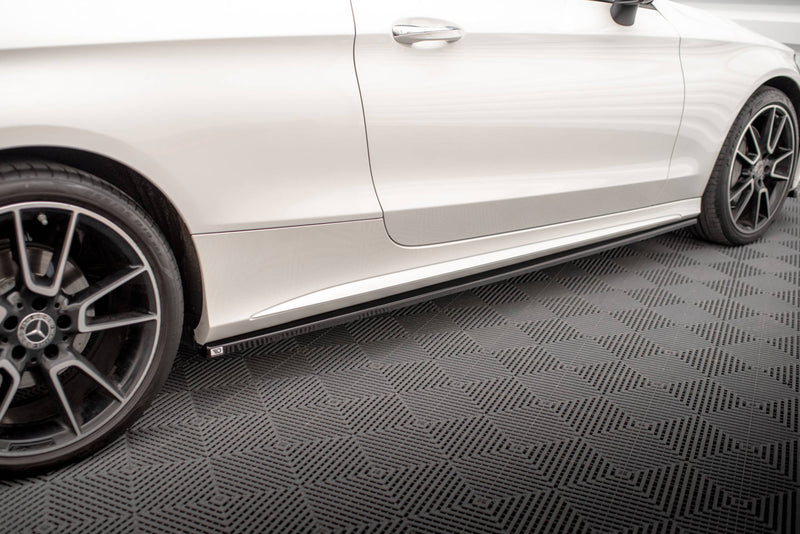 Maxton Design Side Skirt Diffuser Mercedes-Benz C Coupe AMG-Line C205 Facelift