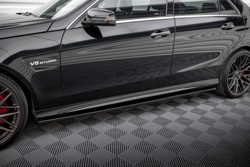Maxton Design Side Skirt Diffuser Mercedes-Benz E63 AMG / AMG-Line Sedan W212 Facelift