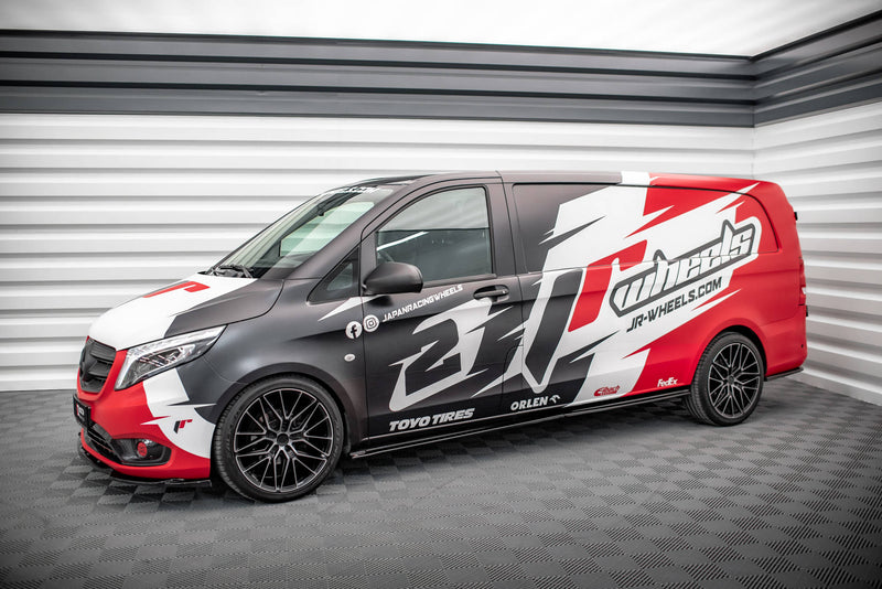 Maxton Design Seitenschweller Diffusor Mercedes-Benz Vito Extra Long W447 Facelift / V Extra Long W447 Facelift