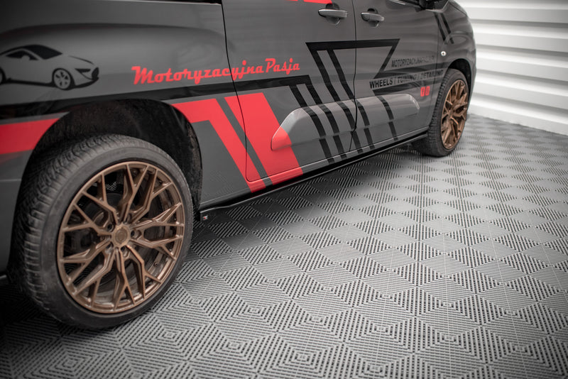 Maxton Design Side Skirt Diffuser Peugeot Partner Maxi Mk3