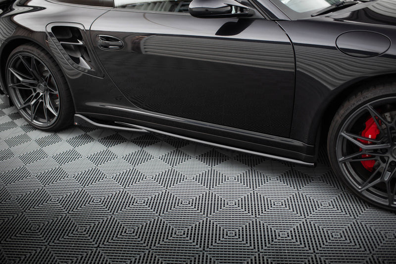 Maxton Design Side Skirt Diffuser Porsche 911 Turbo 997