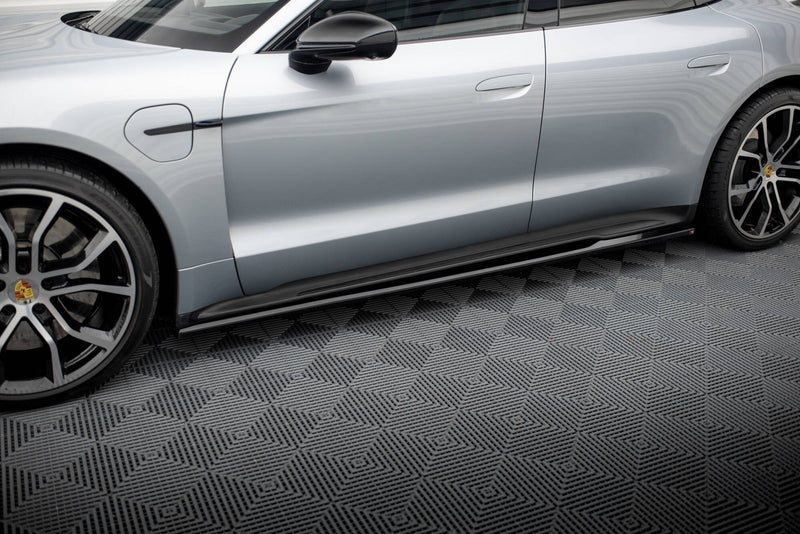 Maxton Design Side Skirt Diffuser for Porsche Taycan Sport Design / Taycan 4 Sport Design / Taycan 4S Design / Taycan GTS Sport Design Mk1