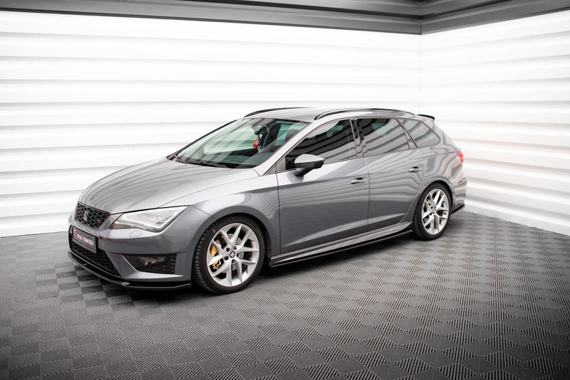 Maxton Design Side Skirt Diffusers Seat Leon Cupra / FR / Standard Aero Mk3 / Mk3 Facelift