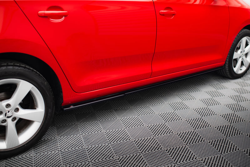 Maxton Design Side Skirt Diffuser Skoda Rapid