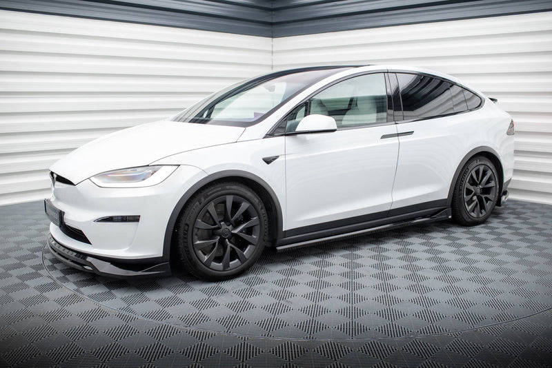 Maxton Design Side Skirt Diffuser Tesla Model X Mk1 Facelift