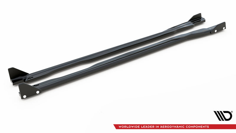 Maxton Design Side Skirt Diffuser V.1 + Flaps Honda Civic Type-R Mk 11