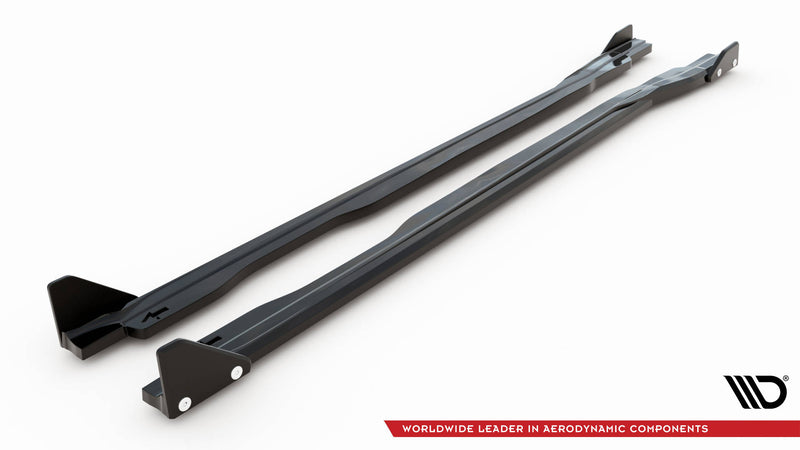 Maxton Design Side Skirt Diffuser V.1 + Flaps Honda Civic Type-R Mk 11