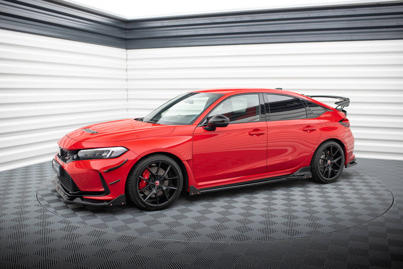 Maxton Design Side Skirt Diffuser V.1 + Flaps Honda Civic Type-R Mk 11