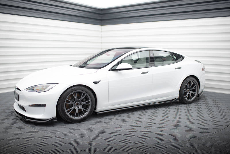 Maxton Design Side Skirt Diffuser V.1 Tesla Model S Plaid Mk1 Facelift