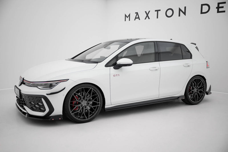 Maxton Design Seitenschweller Diffusor V.2 + Flaps Volkswagen Golf GTI / GTE / GTI Clubsport / GTD / R-Line Mk8
