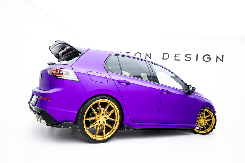 Maxton Design Seitenschweller Diffusor V.2 + Flaps Volkswagen Golf R Mk8 Facelift