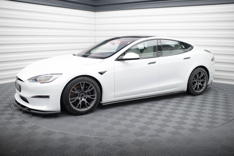 Maxton Design Side Skirt Diffuser V.2 Tesla Model S Plaid Mk1 Facelift