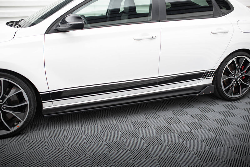 Maxton Design Seitenschweller Diffusor V.5 + Flaps Hyundai I30 N Mk3 / Mk3 FL Hatchback/Fastback