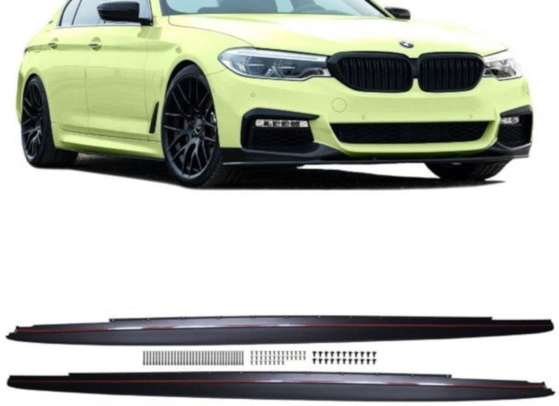 Maxton Design Satz Seitenschweller Leisten SPORT- PERFORMANCE passend für BMW 5er G30 M-Paket