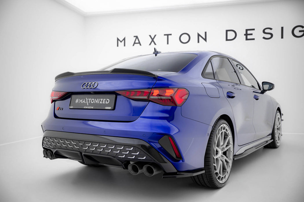 Maxton Design Spoiler Cap 3D Audi A3 S-Line Sedan / S3 Sedan 8Y Facelift