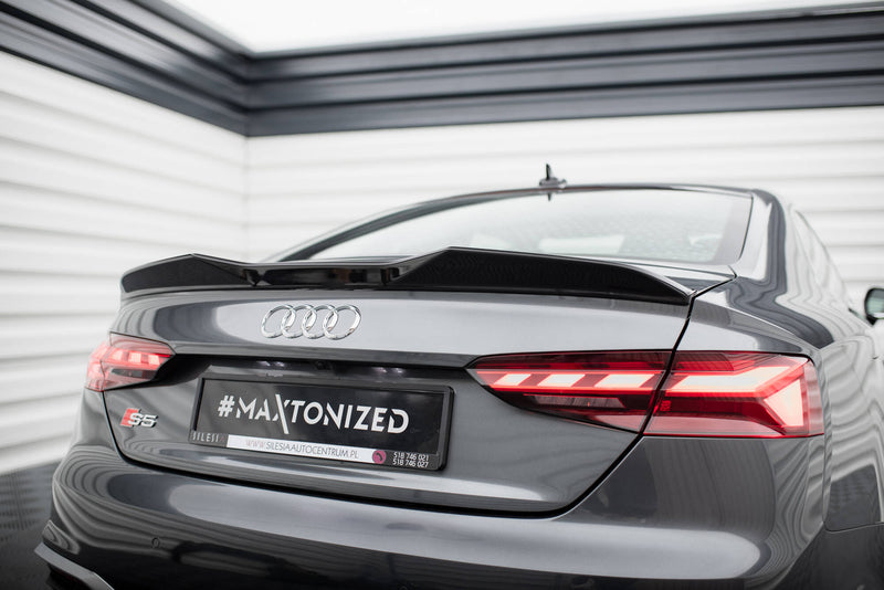 Maxton Design Spoiler Cap 3D Audi S5 Coupe / A5 S-Line Coupe F5 Facelift