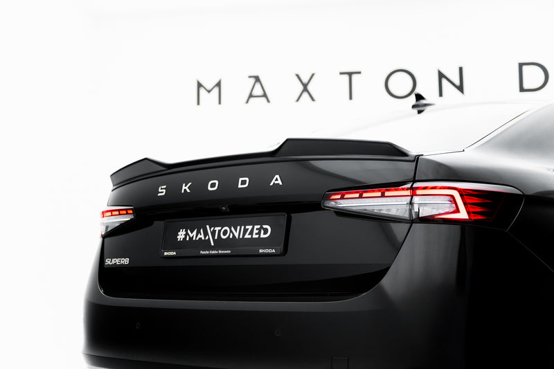 Maxton Design Spoiler Cap 3D Skoda Superb Sedan Mk4