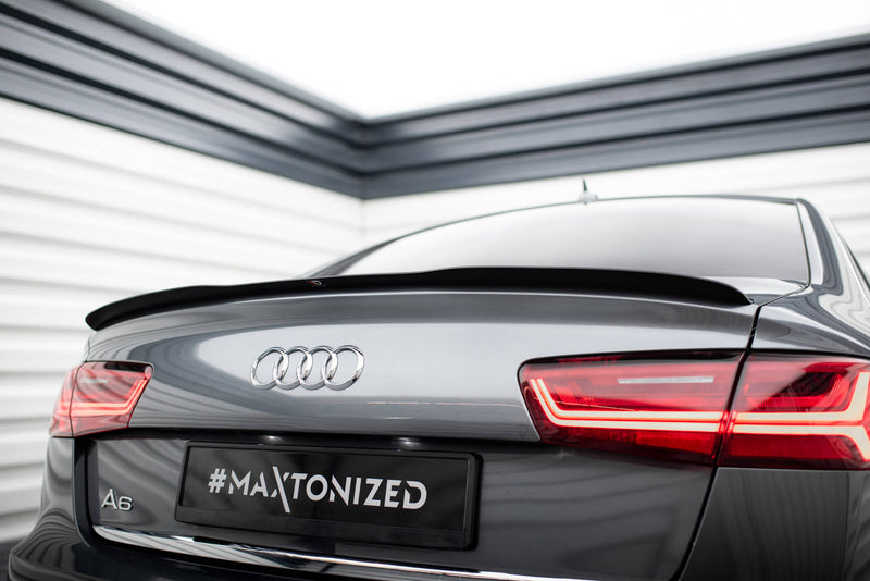Maxton Design Spoiler Cap Audi A6 / A6 S-line / S6 Sedan C7 Facelift