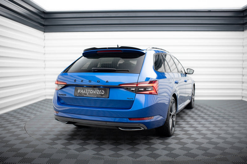 Maxton Design Spoiler Cap Skoda Superb Sportline Combi Mk3 / Mk3 Facelift