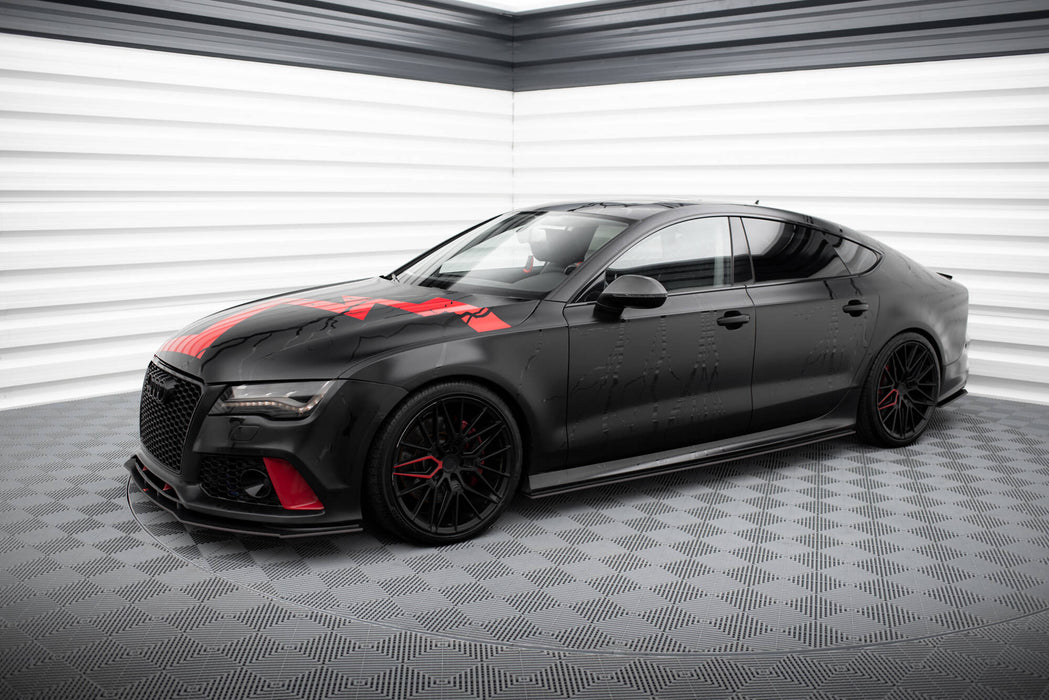 Maxton Design Street Pro Splitter Audi A7 RS7 Look C7