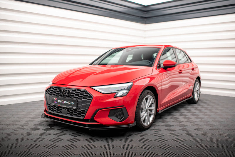 Maxton Design Street Pro Splitter + Flaps + Flaps Audi A3 8Y