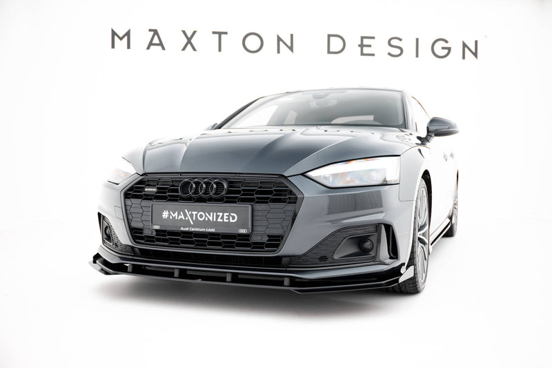 Maxton Design Street Pro Splitter + Flaps + Flaps Audi A5 F5 Facelift
