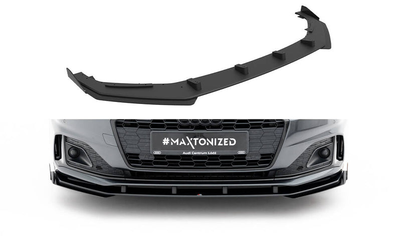Maxton Design Street Pro Splitter + Flaps + Flaps Audi A5 F5 Facelift