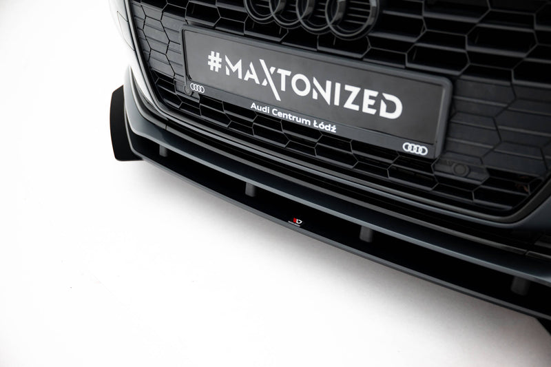 Maxton Design Street Pro Splitter + Flaps + Flaps Audi A5 F5 Facelift