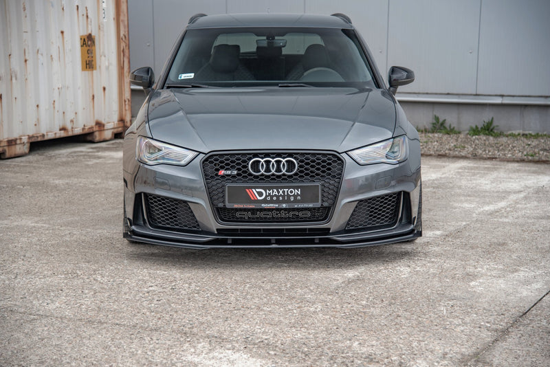 Maxton Design Street Pro Splitter + Flaps Audi RS3 8V Sportback