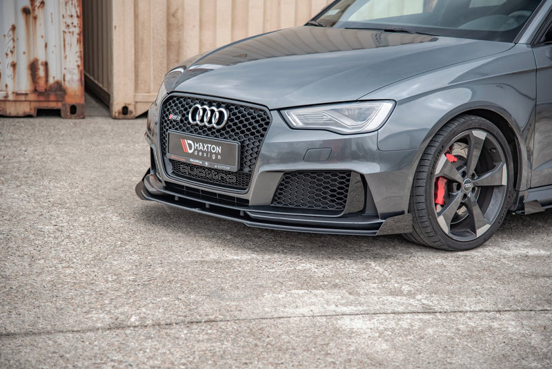 Maxton Design Street Pro Splitter + Flaps Audi RS3 8V Sportback