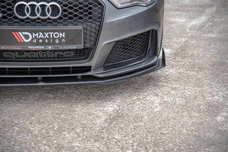 Maxton Design Street Pro Splitter + Flaps Audi RS3 8V Sportback