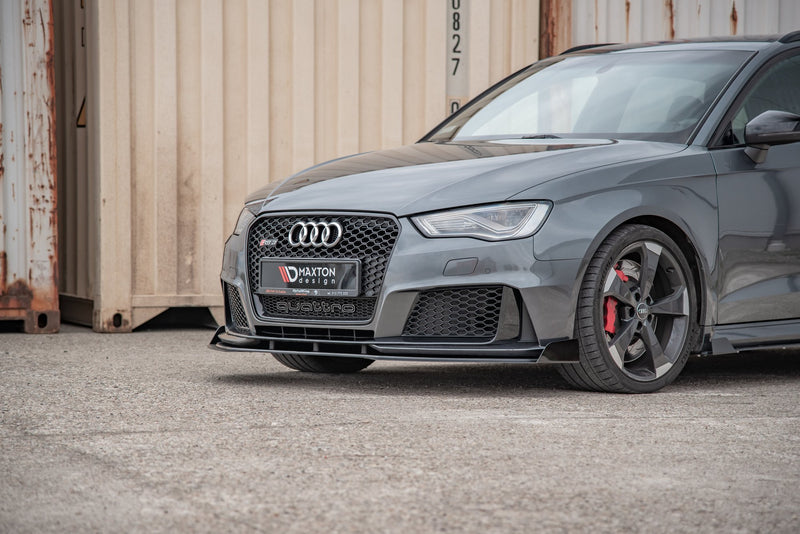 Maxton Design Street Pro Splitter + Flaps Audi RS3 8V Sportback