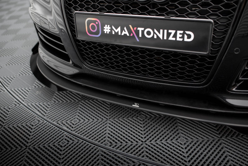 Maxton Design Street Pro Splitter + Flaps + Flaps for Audi RS6 Avant C6