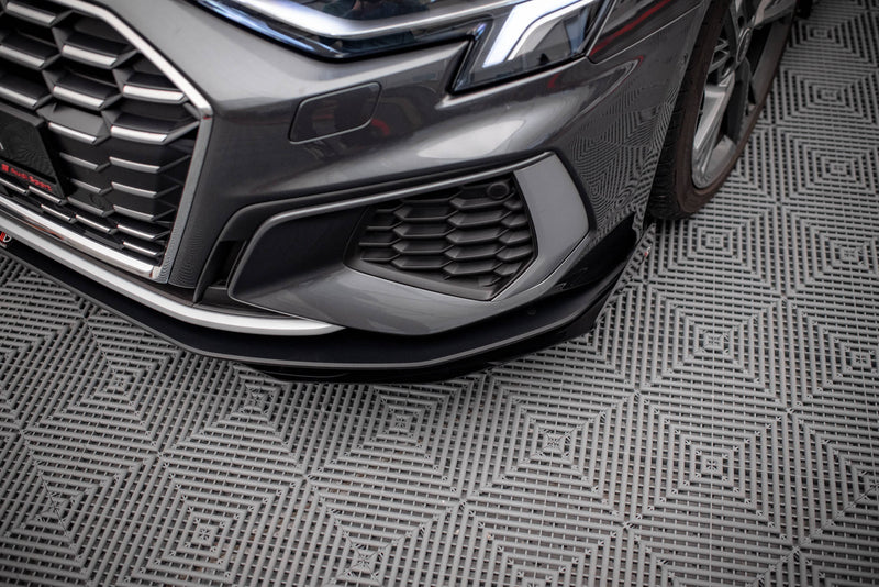Maxton Design Street Pro Splitter + Flaps  + Flaps Audi S3 / A3 S-Line 8Y
