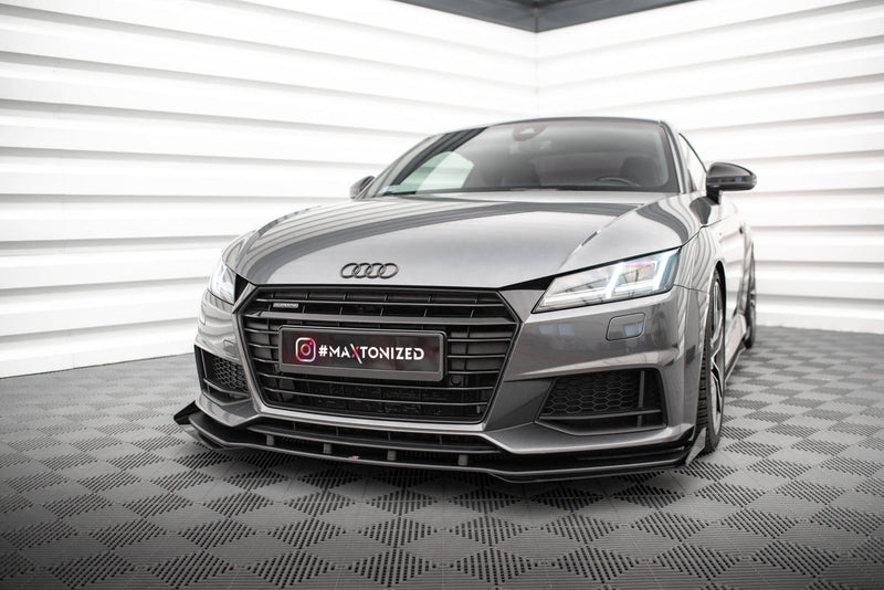 Maxton Design Street Pro Splitter + Flaps + Flaps for Audi TT S / S-Line 8S