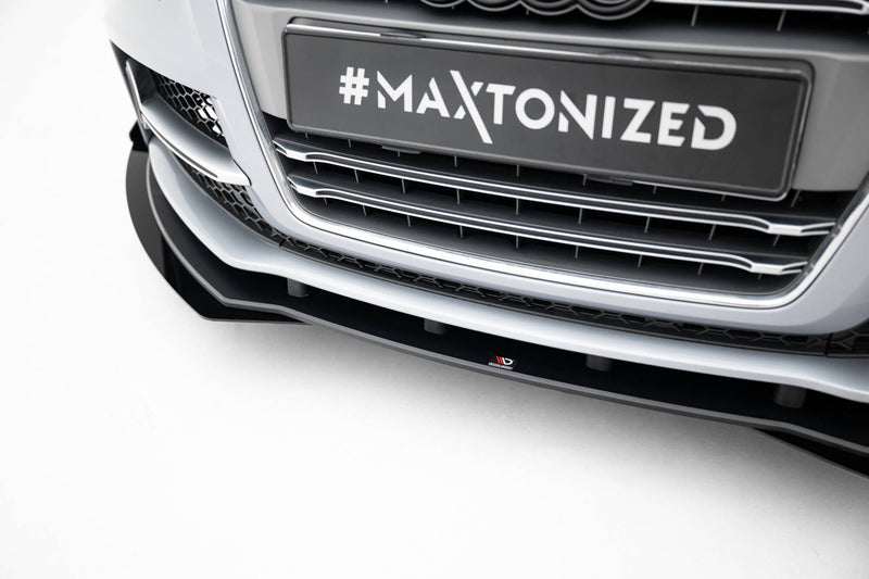 Maxton Design Street Pro Splitter + Flaps + Flaps for Audi TT S / TT S-Line 8J Facelift