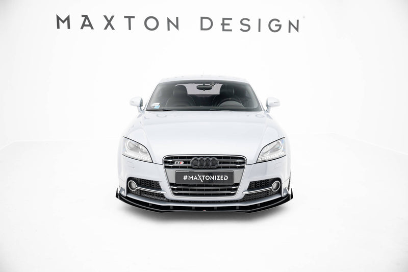 Maxton Design Street Pro Splitter + Flaps + Flaps for Audi TT S / TT S-Line 8J Facelift
