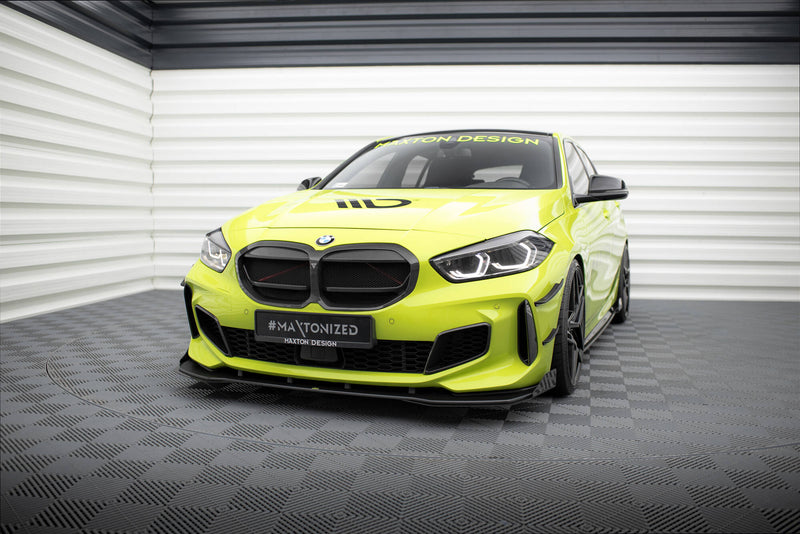 Maxton Design Street Pro Splitter + Flaps + Flaps BMW 1 M-Pack / M135i / 128ti F40