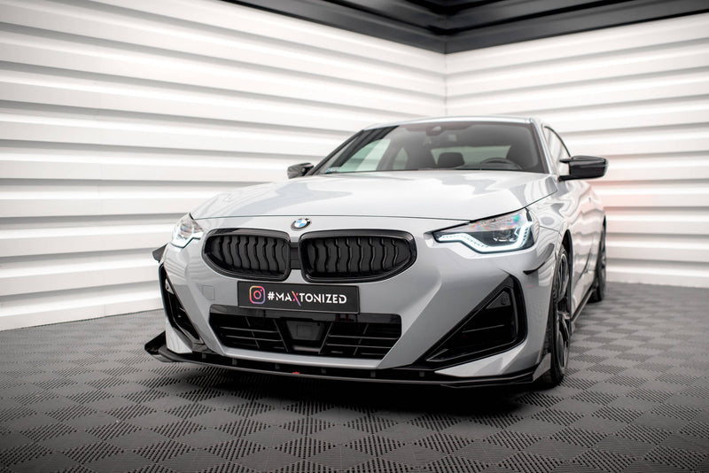 Maxton Design Street Pro Splitter + Flaps + Flaps for BMW 2 Coupe M-Pack / M240i G42